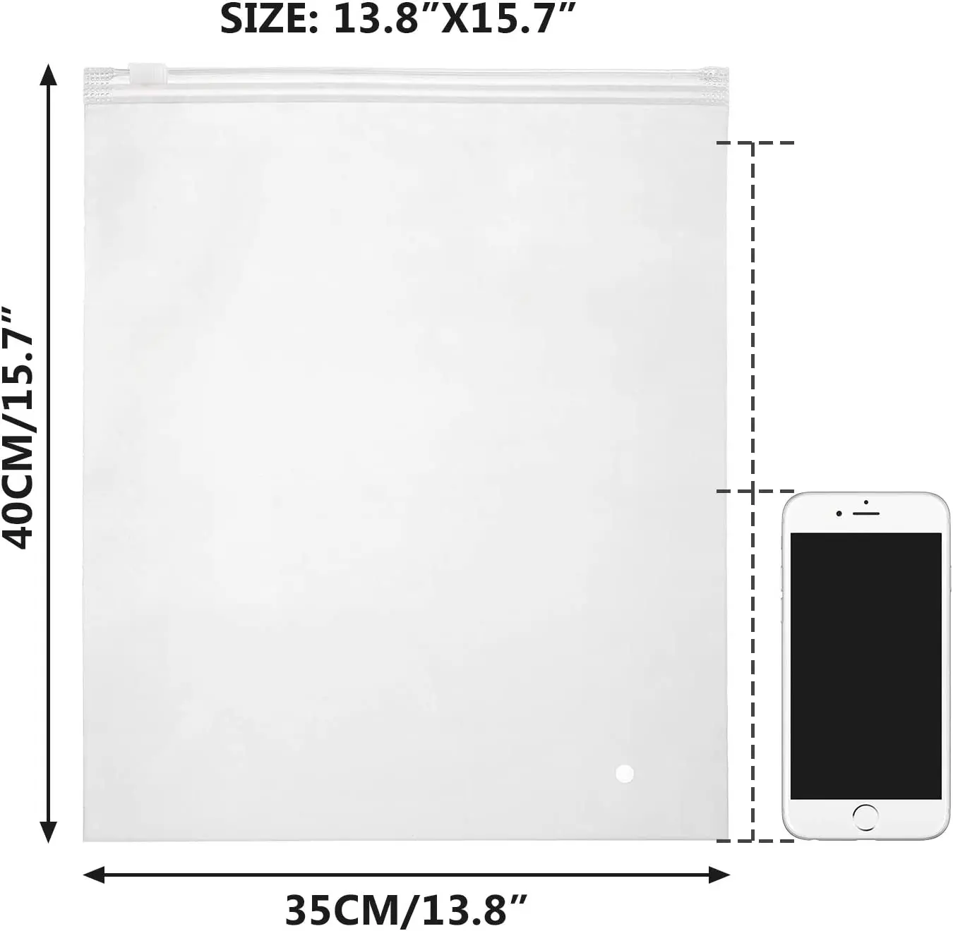 Custom High Quality Express Clothing Packaging Travel Storage Frosted