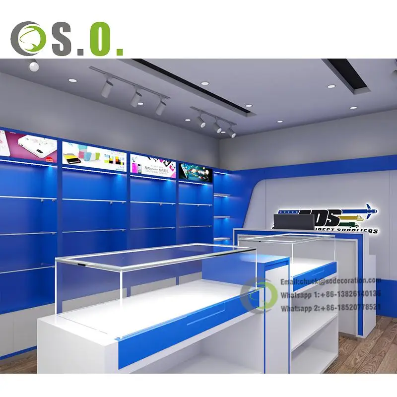 Customized Phone Shop Furniture Mobile Phone Display Rack Cell Phone