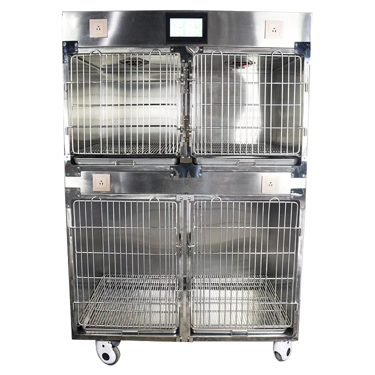 pl-004-new-stainless-steel-therapy-cage-touchscreen-display-pet-cages