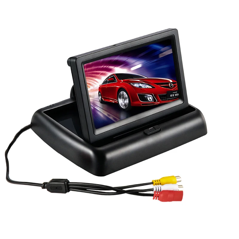 4.3 inch foldable tft lcd screen monitor for car free sample