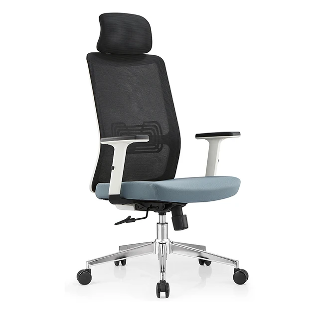 FoShan Factory's Modern Black Office Swivel Chair 3D Lifting Ergonomic Executive Chair Commercial Furniture Metal Fabric