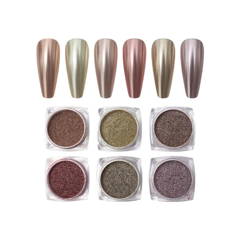2021 latest wholesale chameleon pigments coating mirror chrome gold powder for nail