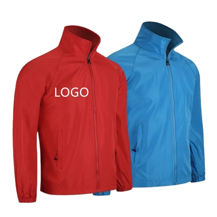 Advertising 2021 New Design Windbreaker Customized Long Sleeve Pullover Windbreaker With Logo Printing