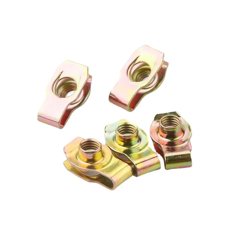 Spring Steel 6mm U-nut Assembly Galvanized Fasteners Speed Snap M4 M6 M8 M10 U Shaped Spring Clip Nut M4 for Automotive