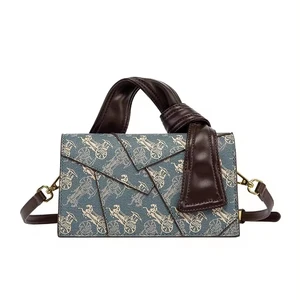 2026 Luxury Oblique Shoulder Handbag for Women Light Simple Business Style Retro Plaid Texture Fashionable for Spring/Summer