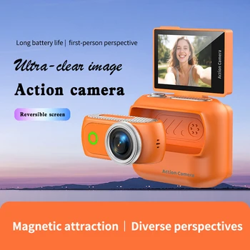 New Popular Wifi Outdoor Sports Camera Mini Thumb Camera Magnetic Back Clip Handheld Camera Vlog Action Camer LK018 detail image