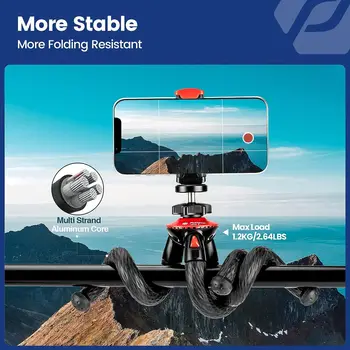 Mini Flexible Octopus Mobile Phone Holder Desktop Selfie Stick Tripod Stand for Smartphone detail image