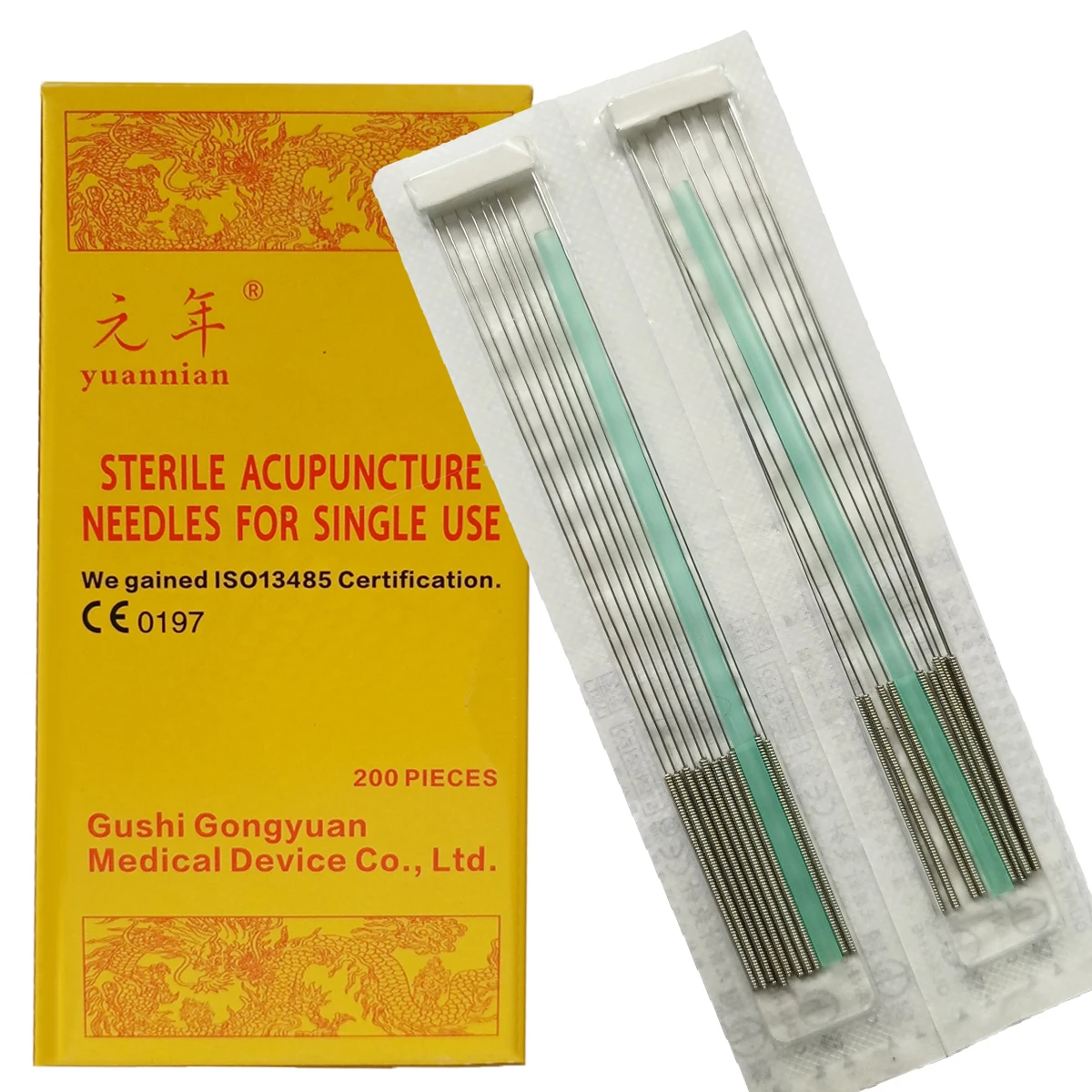 Yuan Nian High Quality Sterile Disposable Acupuncture Needle Stainless ...