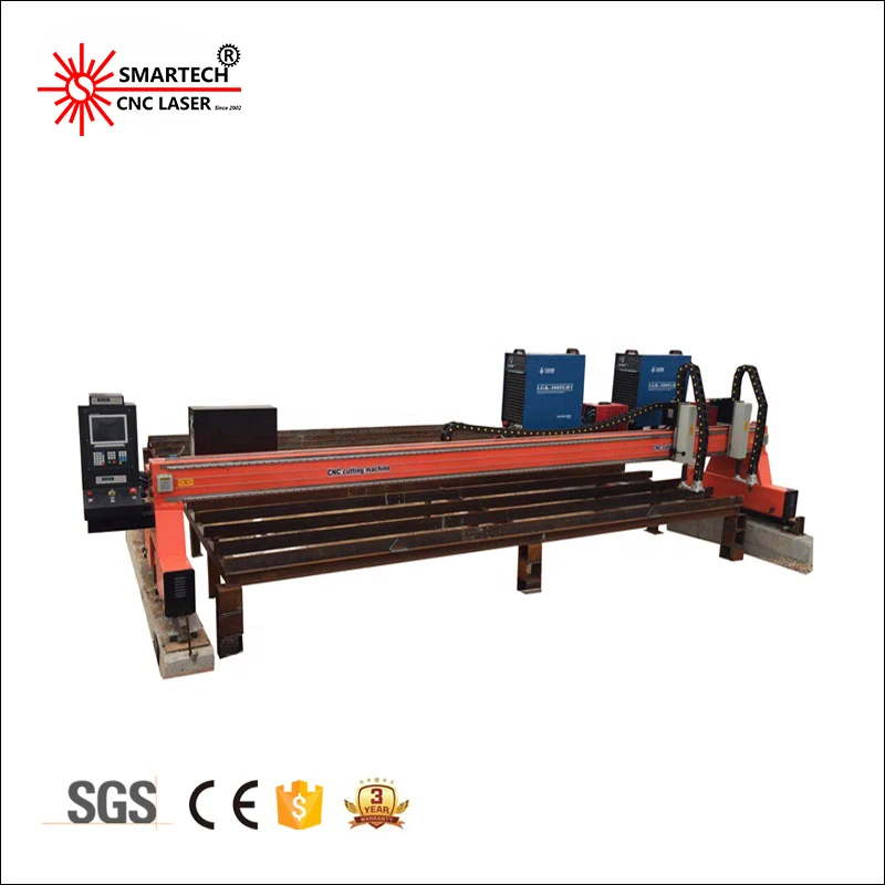 New Design Gantry CNC Plasma Cutting Machine Stepper Motor 0-150mm Thickness Metal Sheets