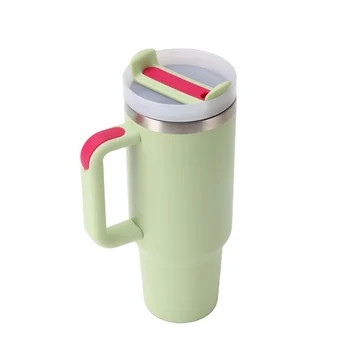 YIYUAN HONG 40oz Stainless Steel Sublimation Tumbler Adventure Quencher Travel Vacuum Cup Handle Straw Unisex Gym Outdoor Gift