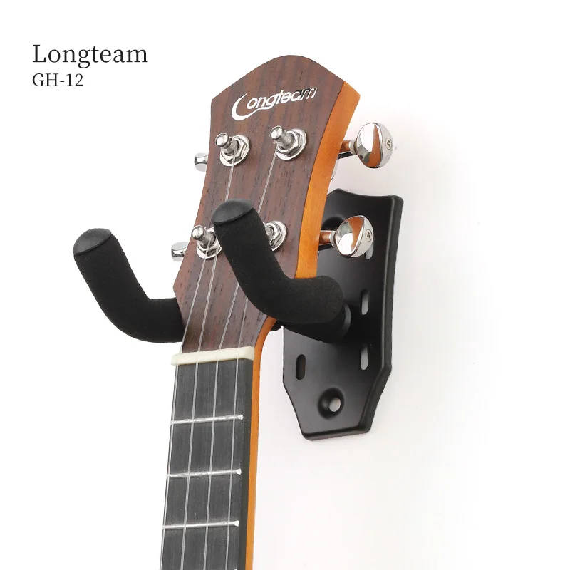 Colgador para ukelele Longteam, montaje en pared para guitarra