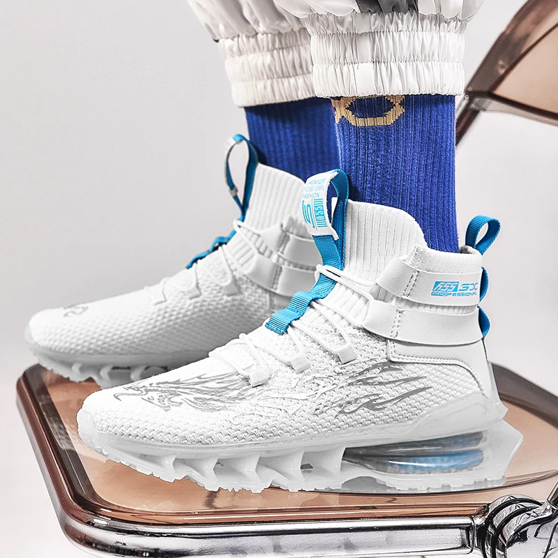 New Design Running Male Sneakers Men Sport Run Shoes Man Walking Shoes  Casual Shoes Fly Knitting Sneakers Zapatillas Hombre