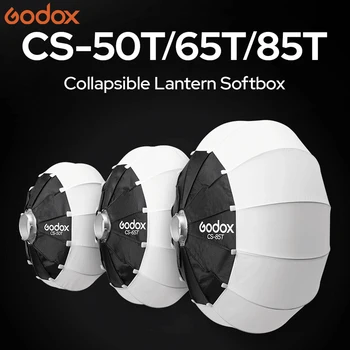 Godox CS-65T 65cm Lantern Quick-install Portable Round Shape Softbox Light for Bowens Mount Studio Flash Live LED Light detail image