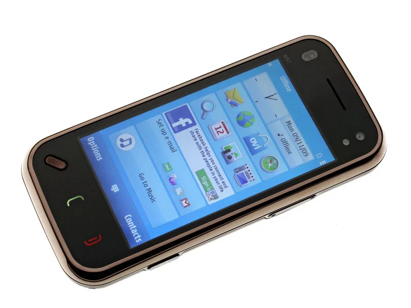GSM-FIX for Original Factory Unlocked Cheap 3G Classic Slider QWERTY Mobile Cell Phone N97 Wifi GPS N Mini