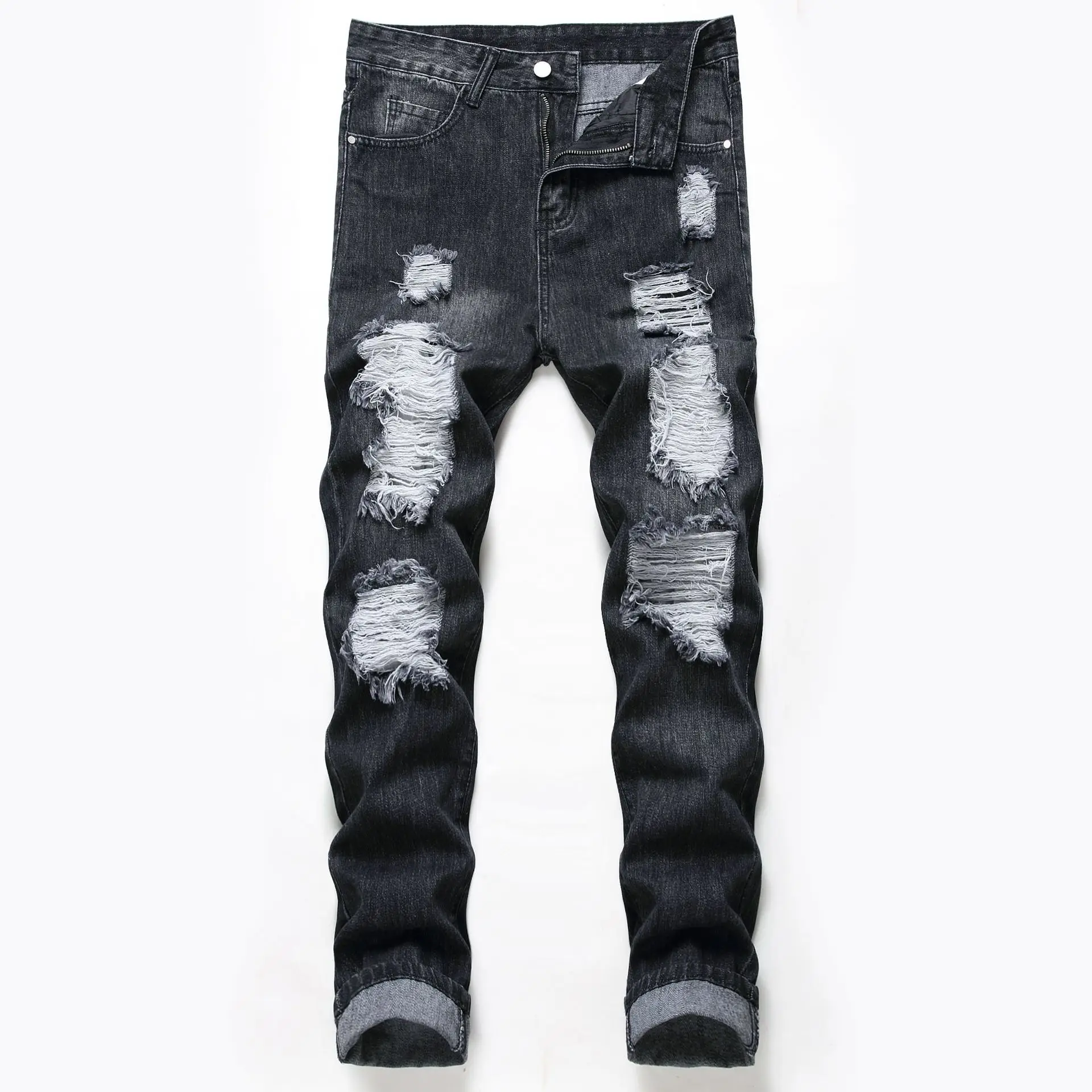 plus size mens distressed jeans