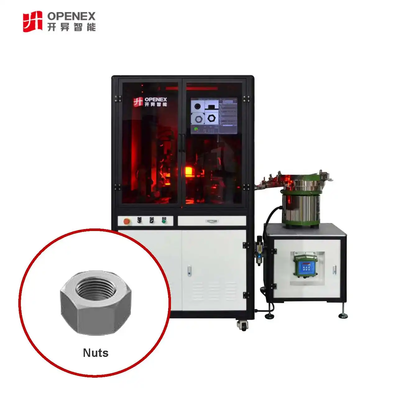 OPENEX Custom Solution Visual Optical Automatic Feed Inspect Count Efficient Fastener Sorter Various Steel Nuts Sorting Machine
