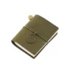 Olive green oil wax leather-2 refills included