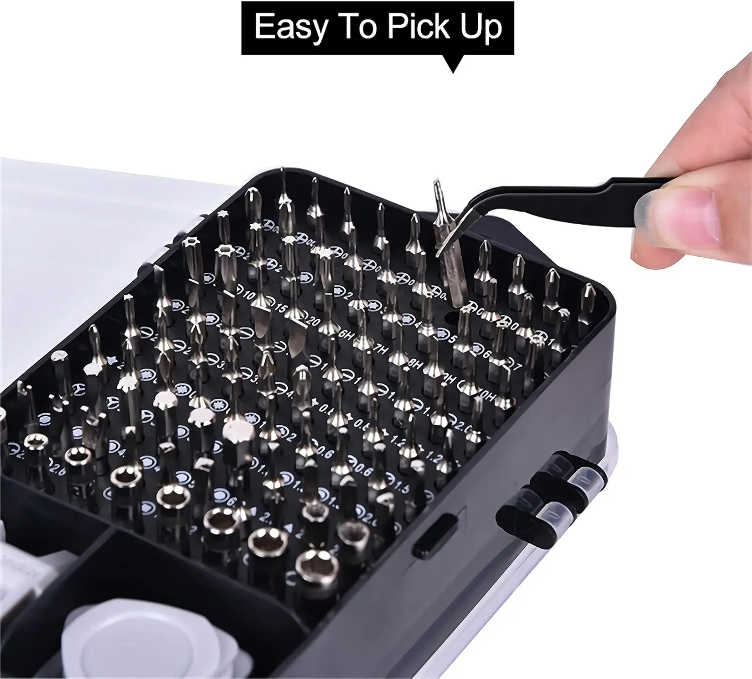 115 in 1 DIY OEM Multi-Purpose Small CRV Steel Household Auto Repairing Tools Screwdriver Set Magnetic Tip Cell Phone Repair Kit - Image 3