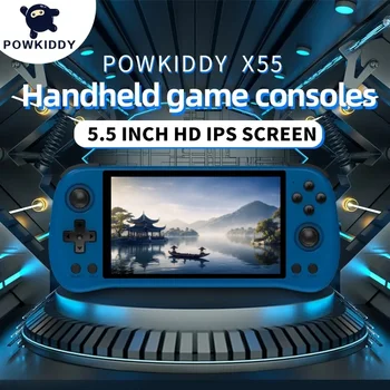 Powkiddy X55 - Portable Retro Game Console with 3D Joystick