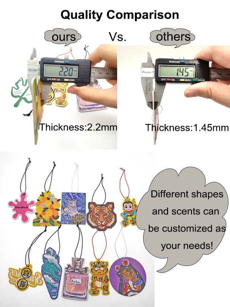 Custom Shape And Design Car Re Freshener Air Fresheners Sublimation Car