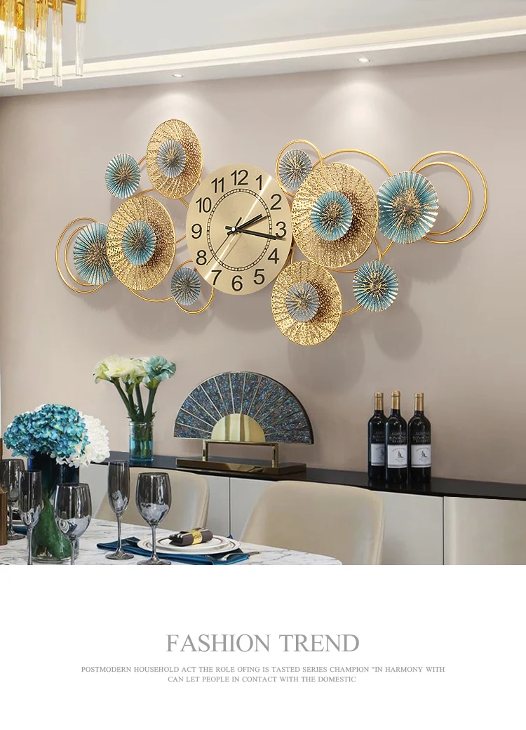 European Style Home Fashion Creative Clock Living Room Luxury ...