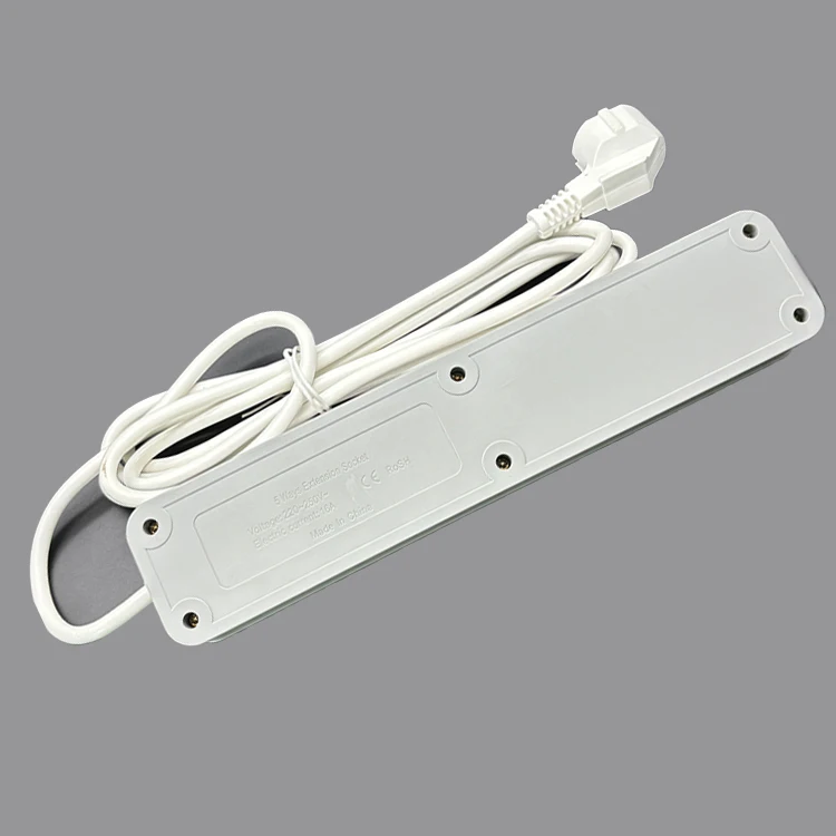 VNX 16A European UK Standard Triple Outlet Power Strip Industrial High Safety Plastic EU Plug Adapter Extension Socketfor Home