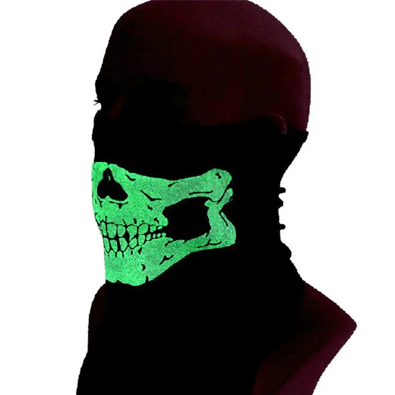 Термозащитная Балаклава из полиэстера с черепом, чехол для лица для рыбалки, езды на велосипеде и мотоцикле