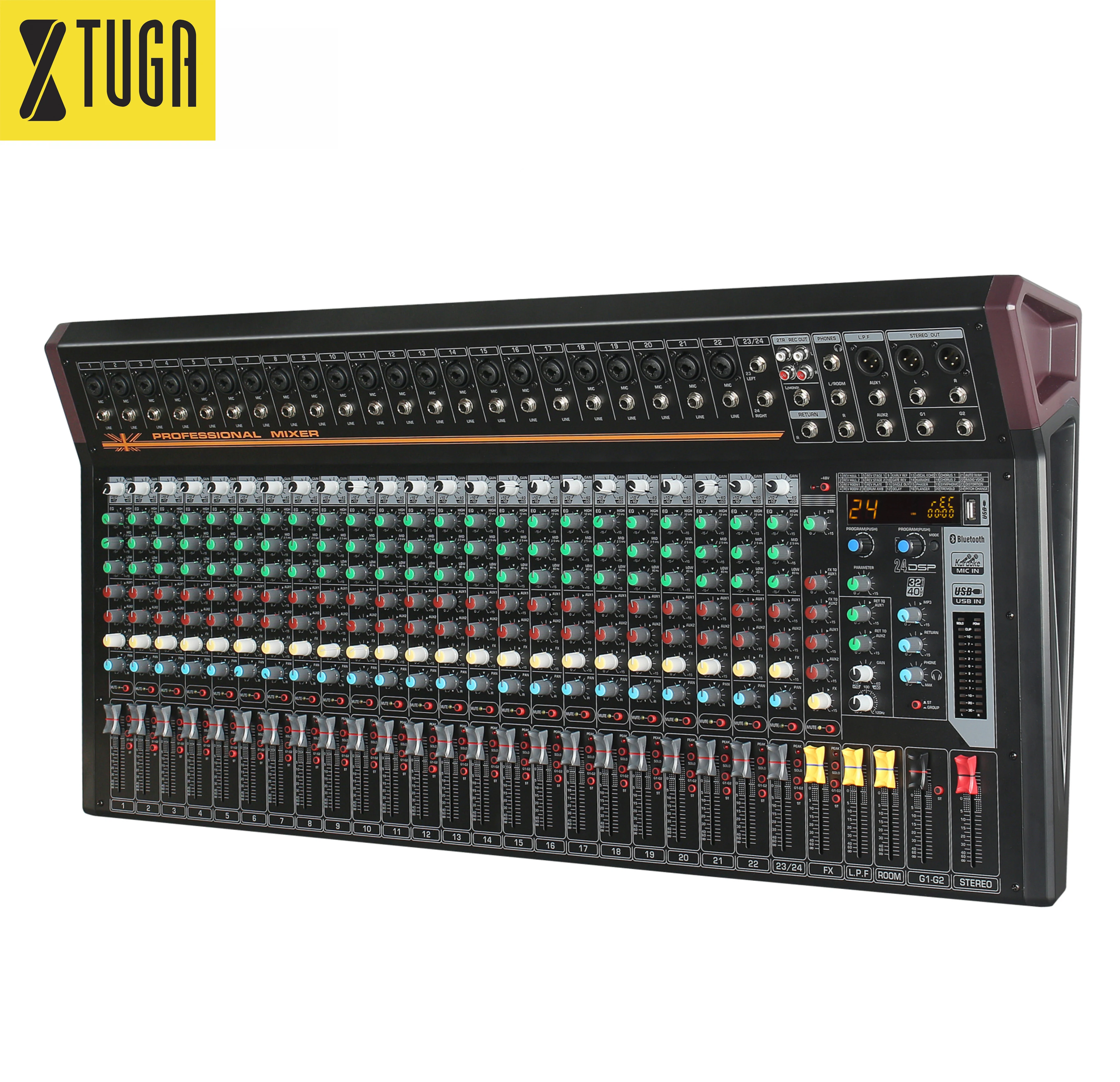 Xtuga Eos24 Good Service Professional Analog 24ch Studio Audio Mixer - Buy  Professional Analog Studio Audio Mixer Product on 