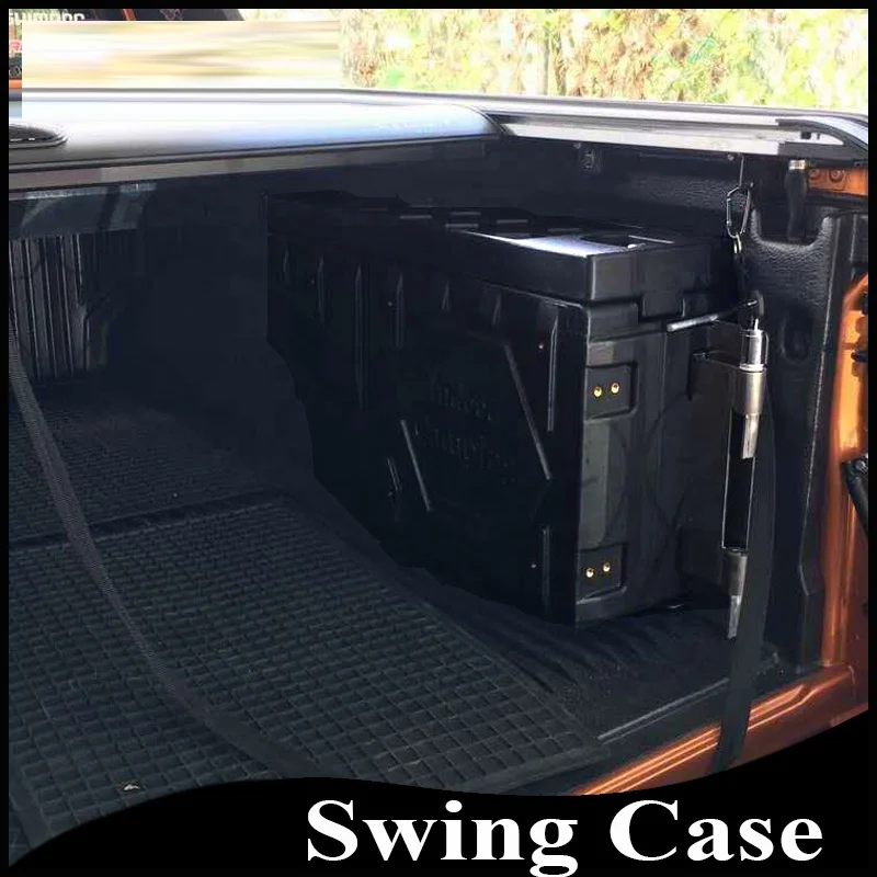 Heavy Duty Plastic Toolbox  Storage Tool Box Swing Case for Pickup Truck Bed With Lock