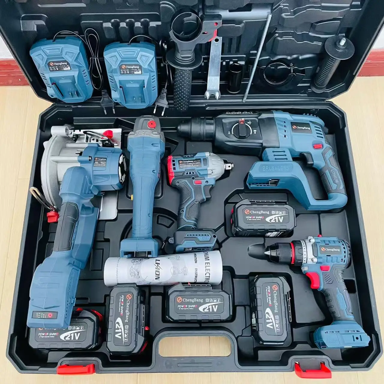 Multi Function Electric Tools - 5-Piece Cordless Power Tool Set