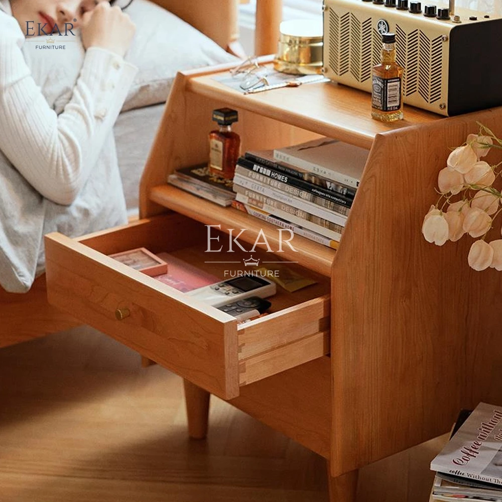 product new design modern furniture natural wood bedside table-63