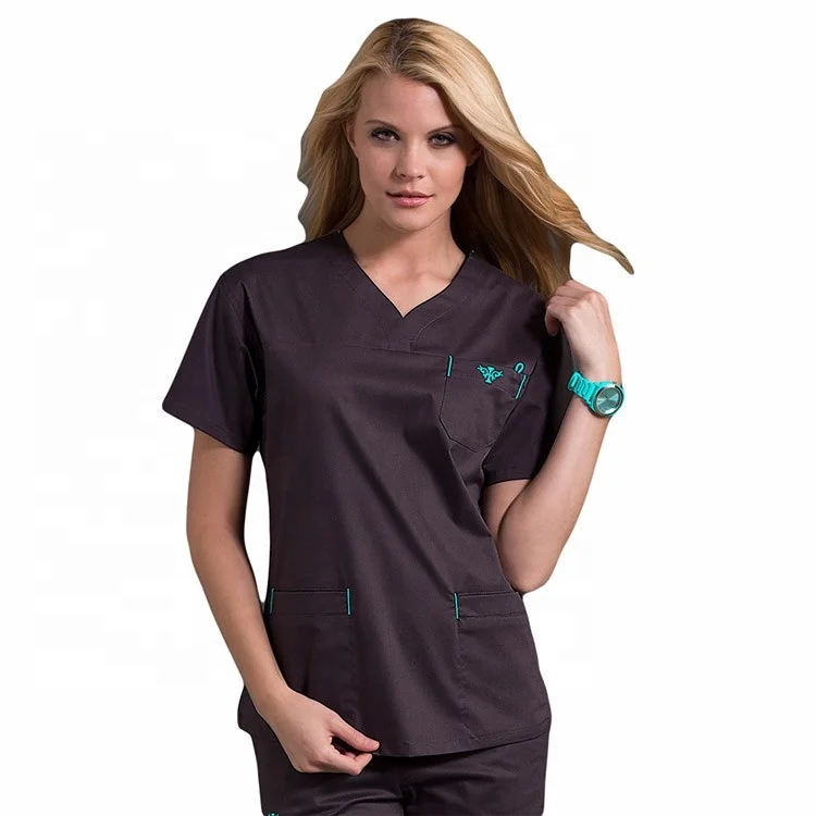Made in Myanmar OEM Service Elegant Women Scrubs