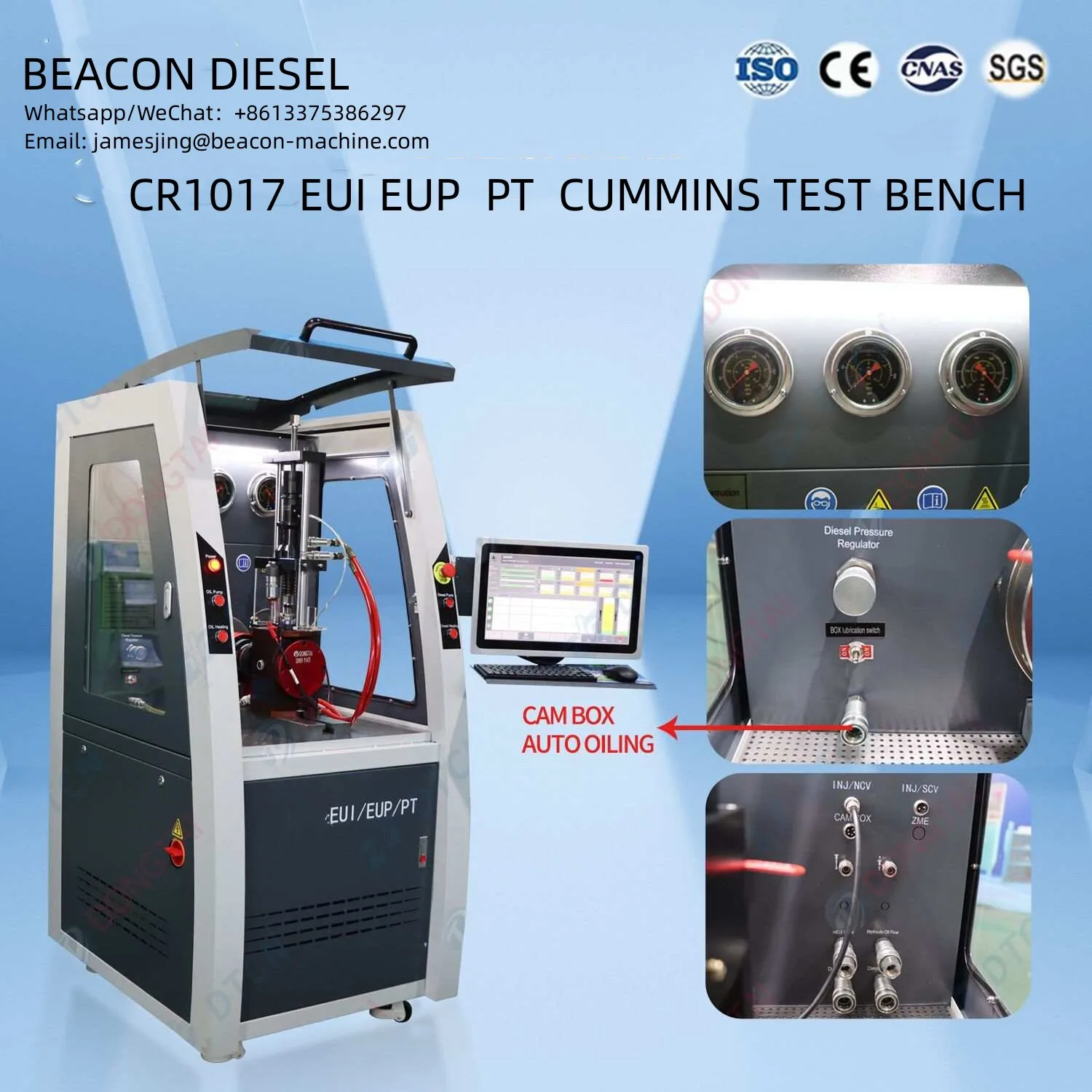 Auto Repair Equipment Cr1017 High Pressure Pt Heui Eui Eup Common Rail Fuel Injection Pump