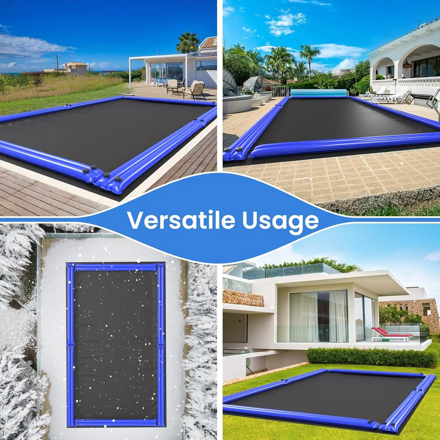 PVC Vinyl Water Tubes for Winter POOL Cover Single & Double Chamber for In-ground Pool COVERS manufacture