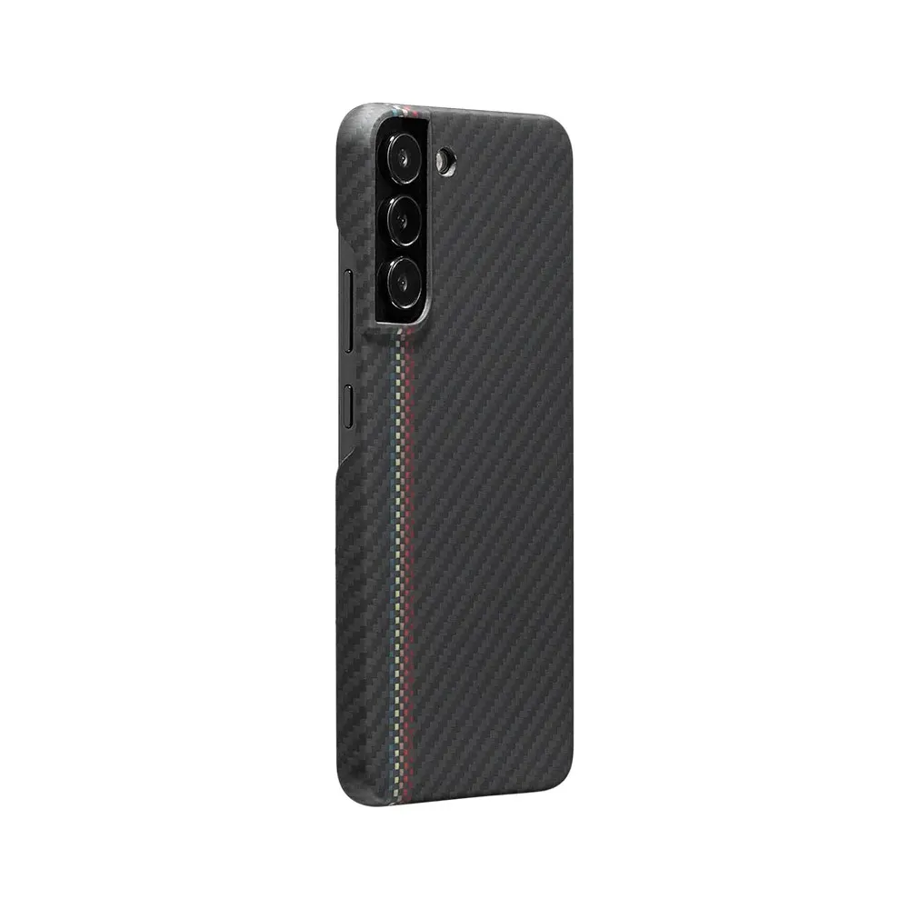 Carbon Fiber Phone Case For Samsung Galaxy S22+ Weaving Luxury Cell Skin Friendly  Anti Fall Drop SJK489 Laudtec manufacture