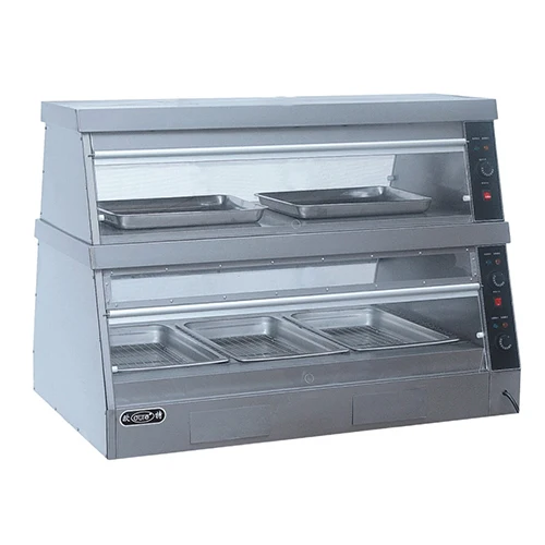 Electric Hot Food Case/Food Warmer Display Commercial Food Warming Showcase  6p with Moisture - China Warmer Cabinet and Catering Equipment