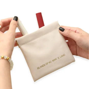New PU Fragment Storage Bag Mini Zero Wallet Women's Card Bag High Makeup bag