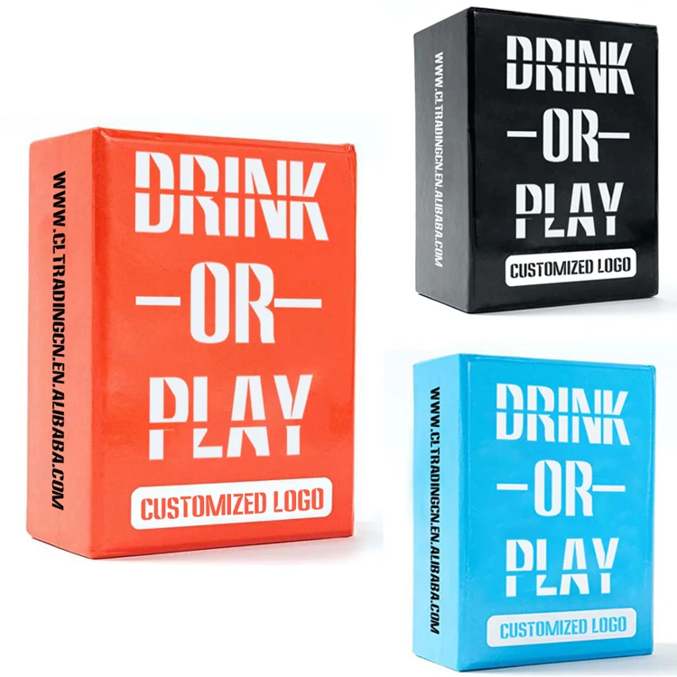 Пейте или играйте в модную классическую открытую играющую в бинго металлическую игральную карту для покера