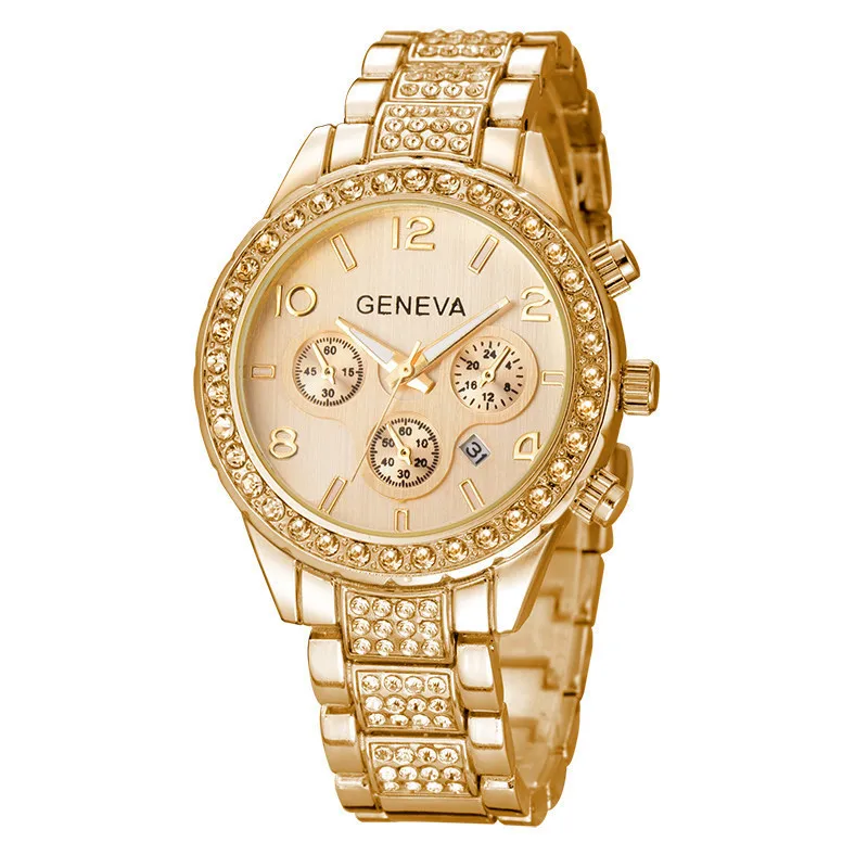 geneva ladies watch with diamonds