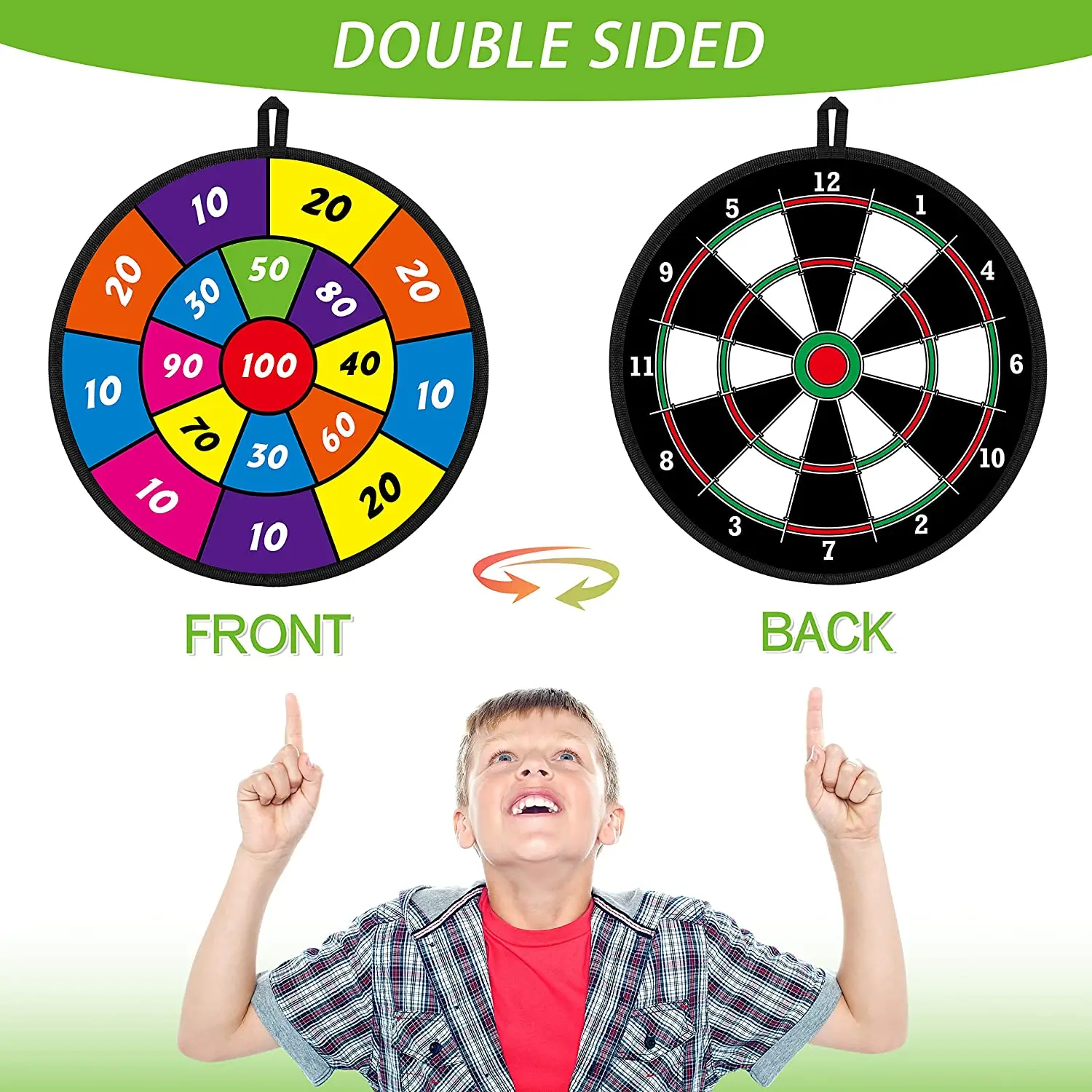 Dinosaur Themed Double Sided Sticky Dart Board Toys For Sport Outdoor Fun Party Play Game Toys