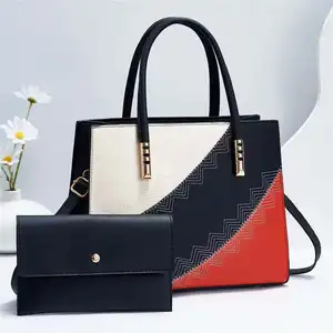 New Style Simple and Fashionable Two-Piece Colorblock Bag Single-Shoulder Crossbody Handbag