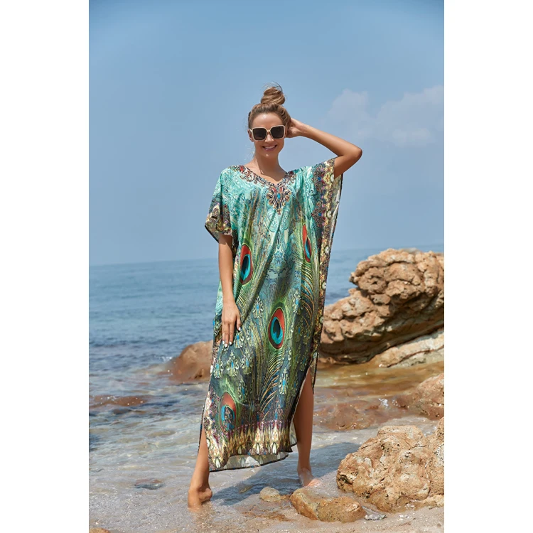 Gaia Skirt in African Peacock Print in Aqua – Hansine