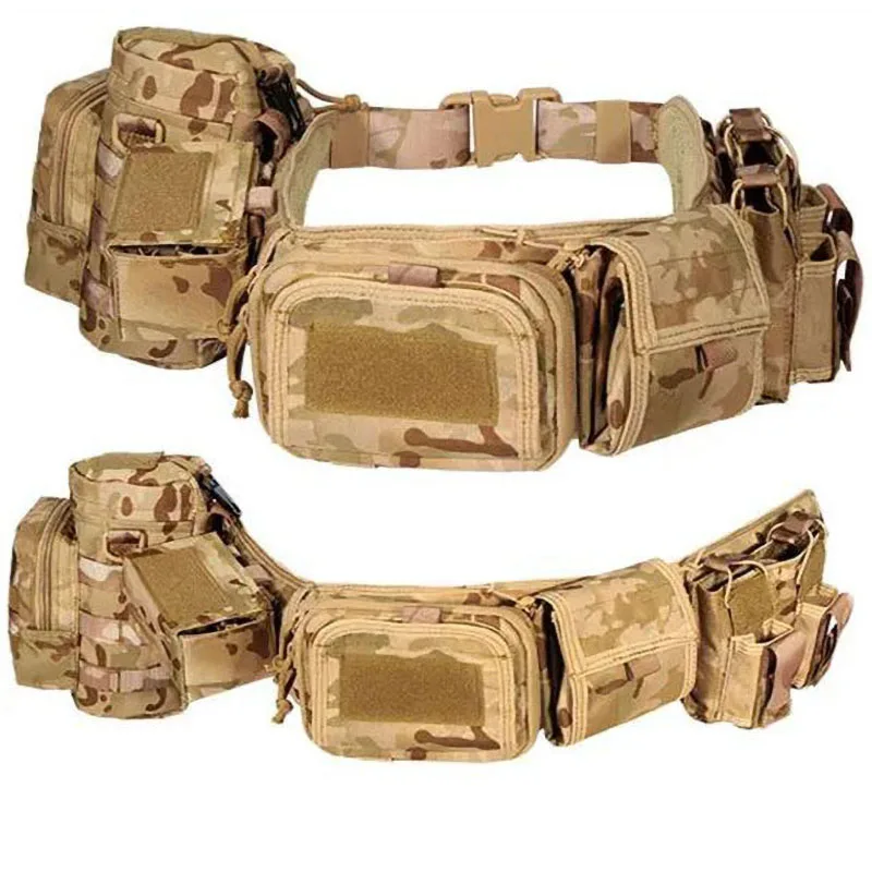 Universal Mountaineering Outdoor Tactical Waist Pack Real Multi-Functional Combination Belt Equipment Tactic Waist Belt