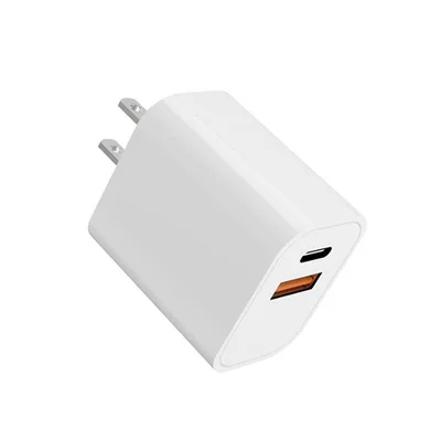 Лидер продаж зарядное устройство с двумя Usb-портами мощностью 20 Вт типа C для аккумуляторов безопасные