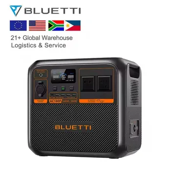 Bluetti AC180P Camping 110v 220v Solar Portable Power Station Your Renewable Energy Backup