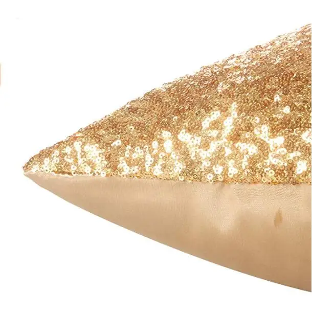 Glitter Sequins Cushion Cover Solid Color Throw Pillow Case Cafe Home Decor Covers Decorative Wholesale Bulk Customized 45x45