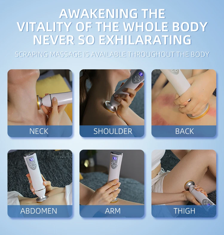 Rechargeable LED Display Electric Cellulite Guasha Device