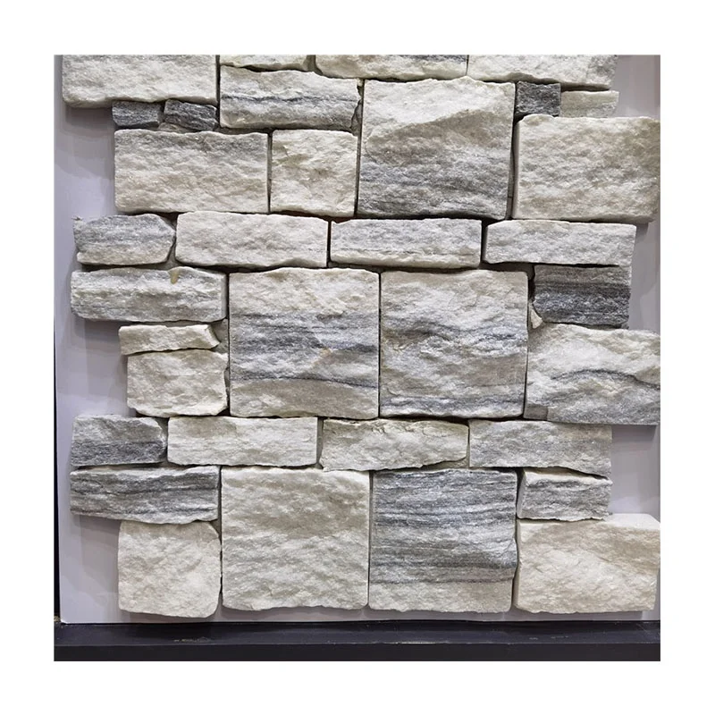 Exterior Wall Tiles Cover Deco Stone Cement Stacked Culture Stone Graphic Design Modern Good Wall Cladding Decorative Natural