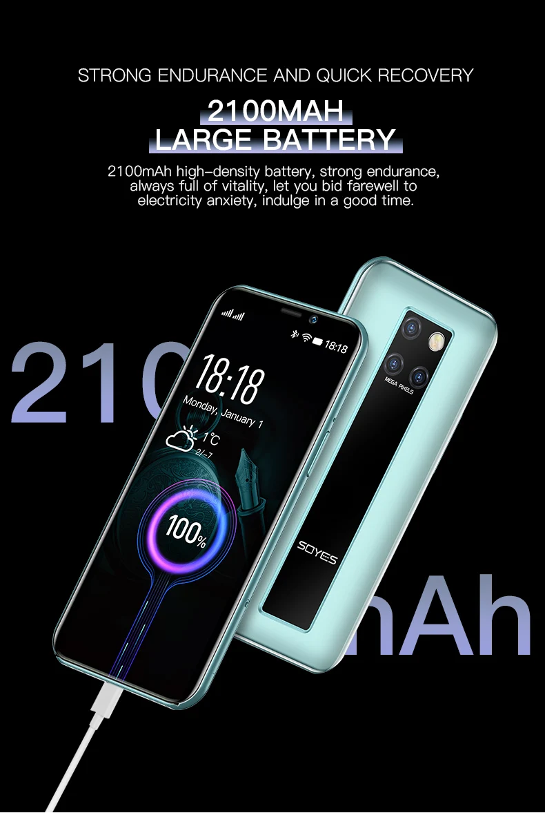 Мини SOYES S10H 4G смартфон 3 ГБ + 32 ГБ, 3,46 дюймов Android 9,0 2100 мАч  5.0MP небольшой карман для мобильного телефона| Alibaba.com