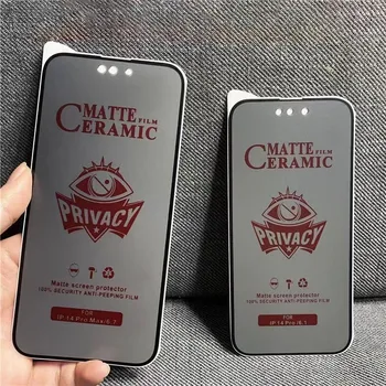 Soft Matte Ceramic Privacy phone Film for iPhone 15 14 13 12 Mini 11 Pro XR Max Anti-spy Screen Protectors